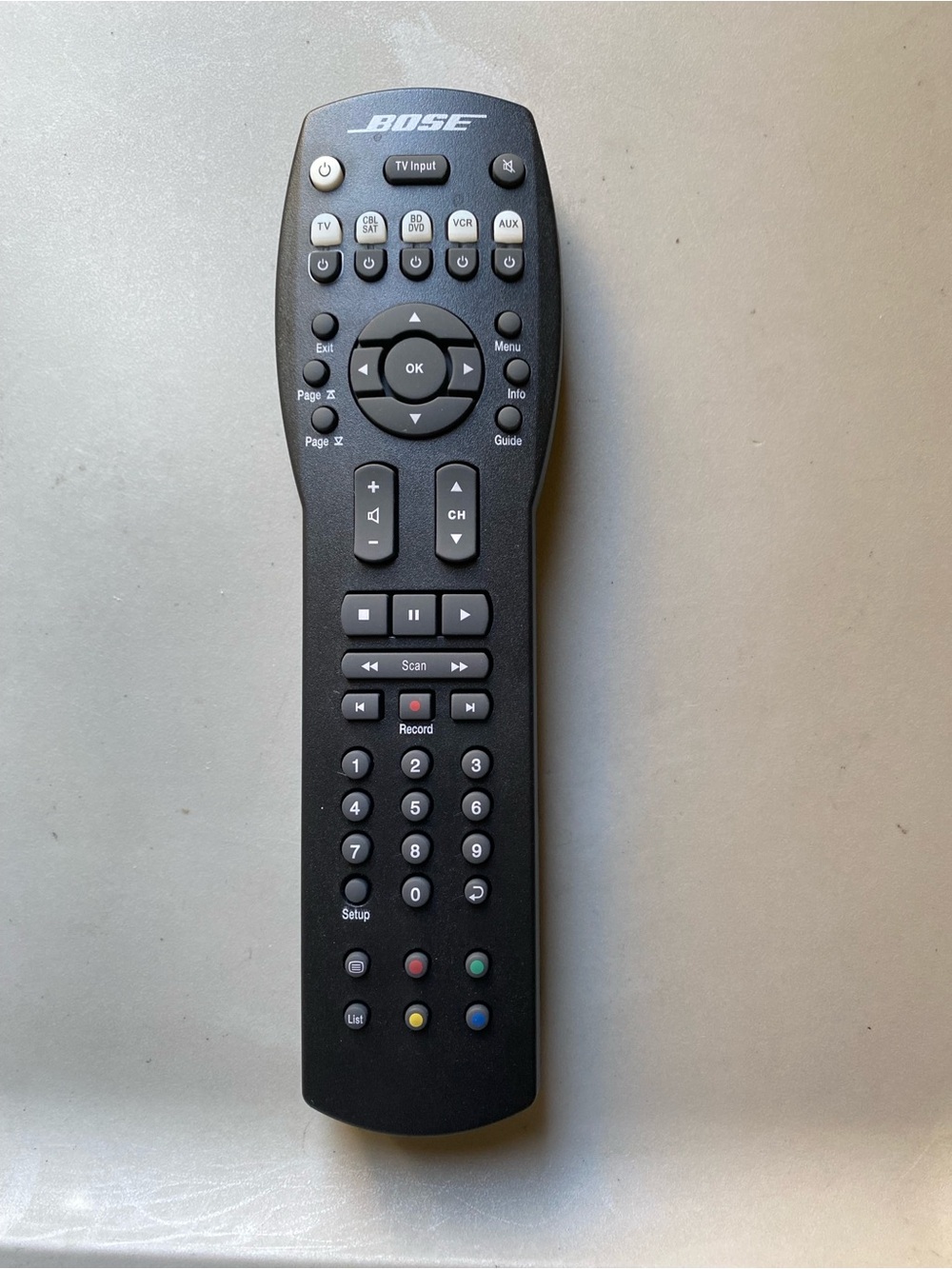 Bose RC-PWS & CineMate Series II Universal Remote Control